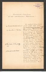 k.k. naturhistorisches Hofmuseum, Intendanzakten 1885-1896 (Hauer), Aktenzahl Z.539/1889, Seite 1